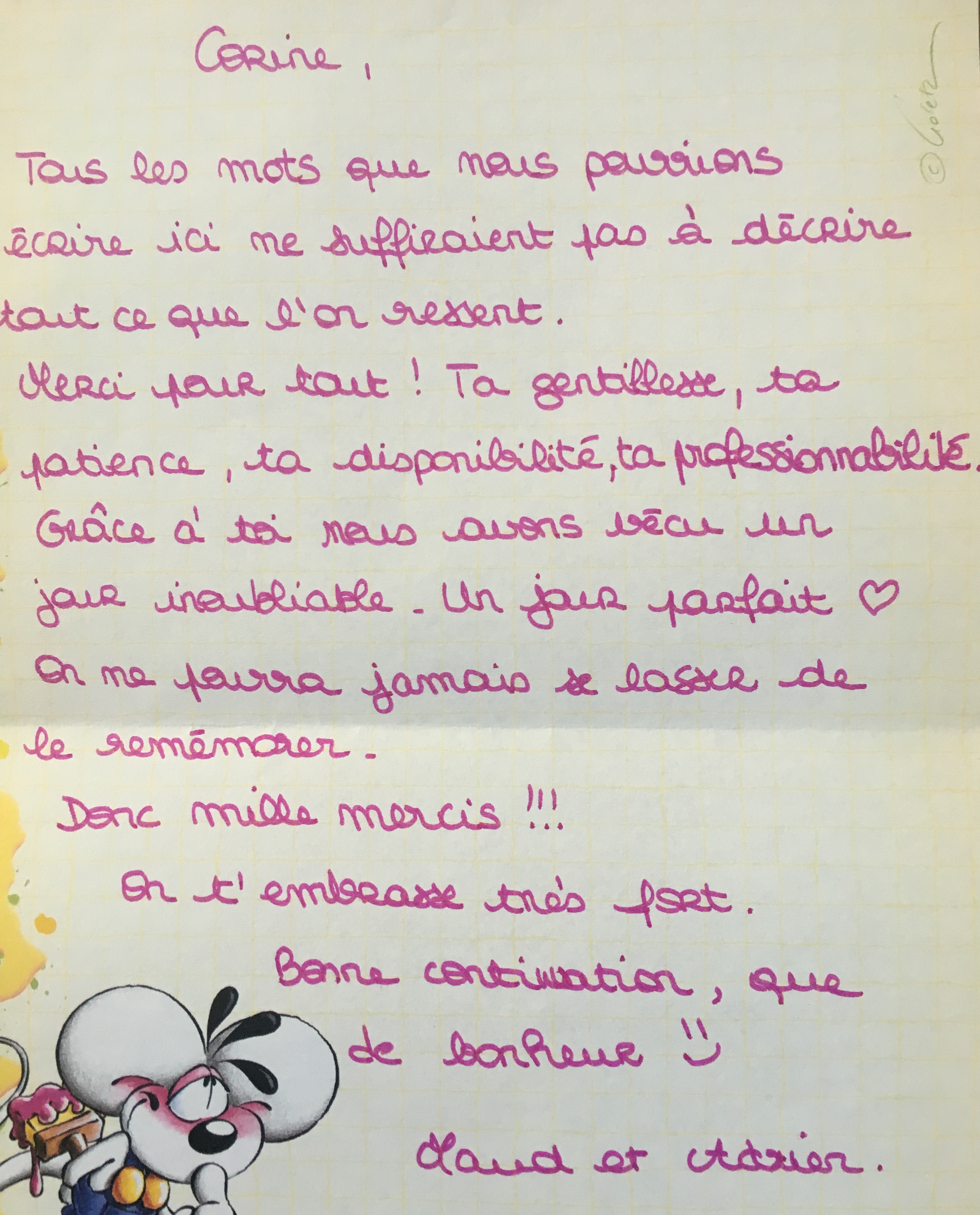 le coeur dans les etoiles - wedding planner - provence - luberon - mariage en provence - témoignage - merci