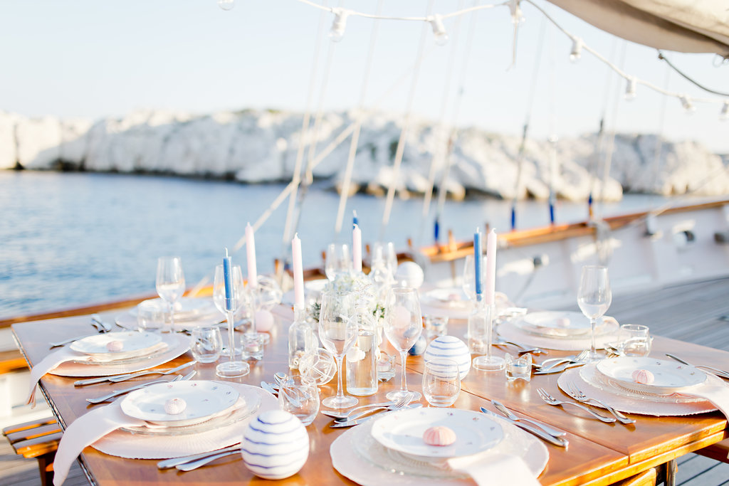 le coeur dans les etoiles - wedding planner - provence - sardaigne - shooting inspiration - mariage voilier - audrey carnoy - deco table 3