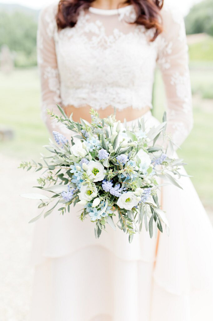 Bouquet de mariée couleurs pastel