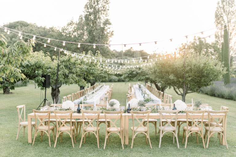 Photo d'un mariage en Provence sous les étoiles - Prestation Wedding Coaching - Lieu de réception